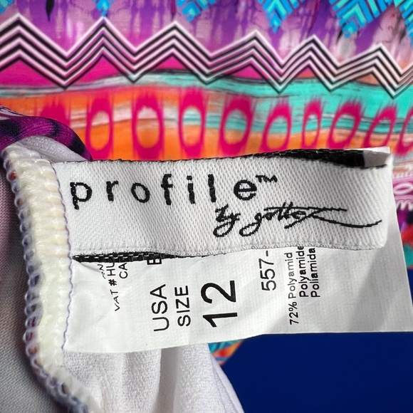 NWT🤩 |•PROFILE BY GOTTEX•| Bathing Swim Suit Tankini Top Modesty Size 12 - Picture 7 of 8